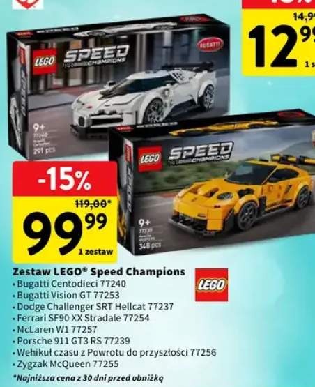 Zestaw LEGO Speed Champions Porsche 911 GT3 RS 77239