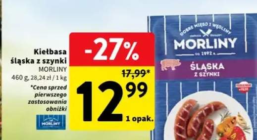 Kiełbasa śląska z szynki Morliny