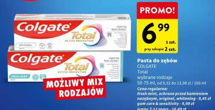 Pasta do zębów Colgate Total ochrona przed kamieniem nazębnym