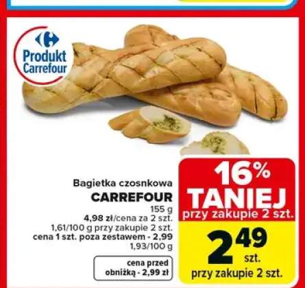 bagietka z masłem czosnkowym