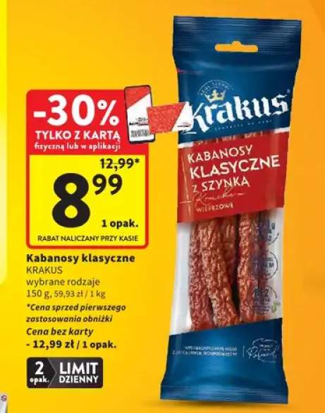 Kabanosy klasyczne Krakus