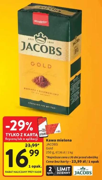 Kawa mielona JACOBS Gold