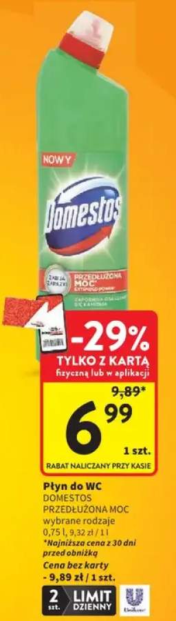 Płyn do WC Domestos Przedłużona Moc
