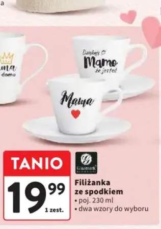 Filiżanka ze spodkiem Glasmark 230ml