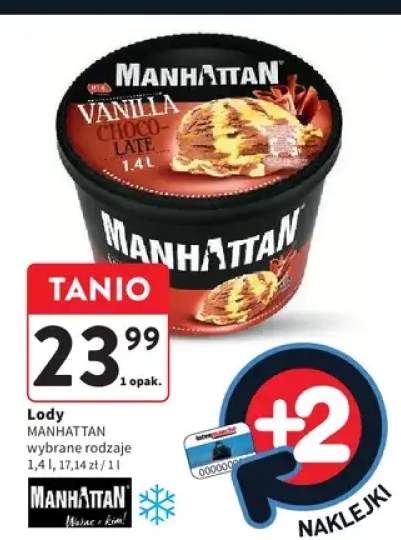 Lody MANHATTAN Vanilla Chocolate