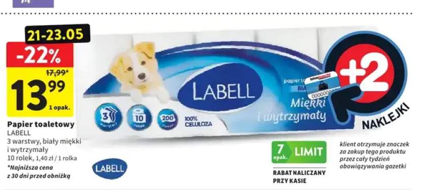 Papier toaletowy LABELL 3 warstwy biały miękki i wytrzymały