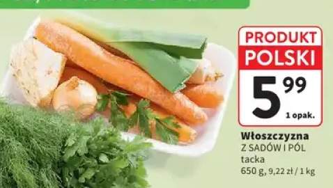 Włoszczyzna Z Sadów i Pól tacka polska