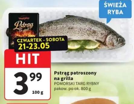 Pstrąg patroszony na grilla Pomorski Targ Rybny