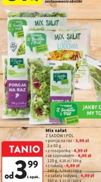 Mix sałat Z Sadów i Pól z roszponką