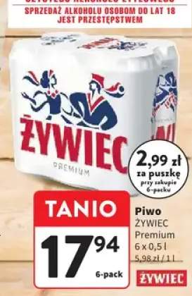 Piwo Żywiec Premium 6-pak 0,5l