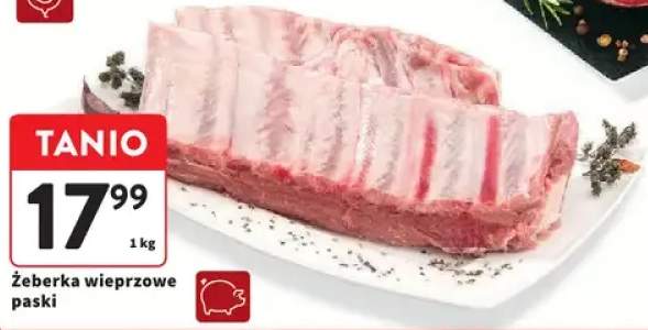 Żeberka wieprzowe paski