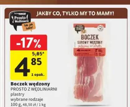 Boczek wędzony PROSTO Z WĘDLINIARNI plastry