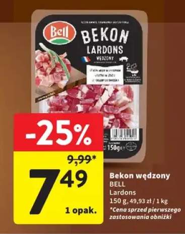 Bekon wędzony BELL Lardons