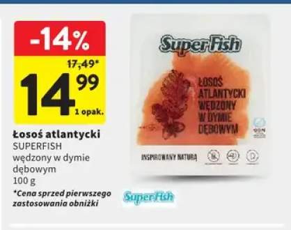 Łosoś atlantycki wędzony w dymie dębowym SuperFish