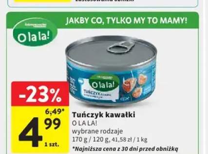 Tuńczyk kawałki w sosie własnym O La La!