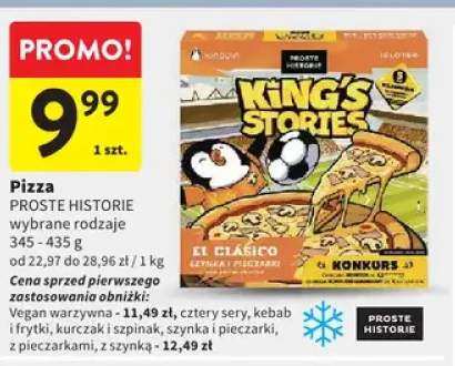 Pizza King's Stories El Clásico szynka i pieczarki Proste Historie