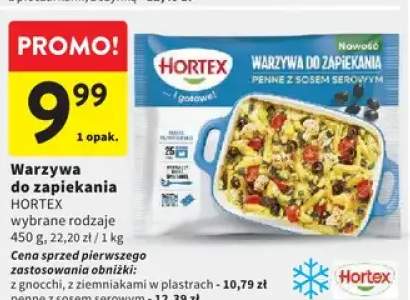 Warzywa do zapiekania penne z sosem serowym Hortex