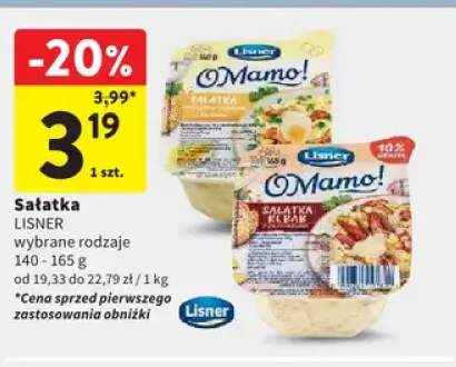 Sałatka kebab z kurczakiem O Mamo! Lisner