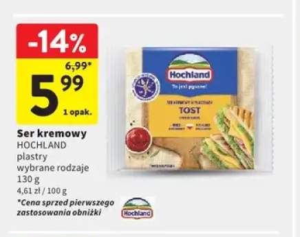 Ser kremowy Hochland plastry