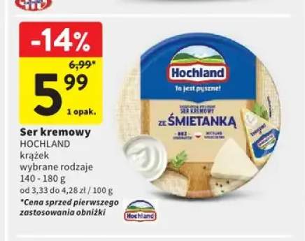 Ser kremowy Hochland krążek 140-180g