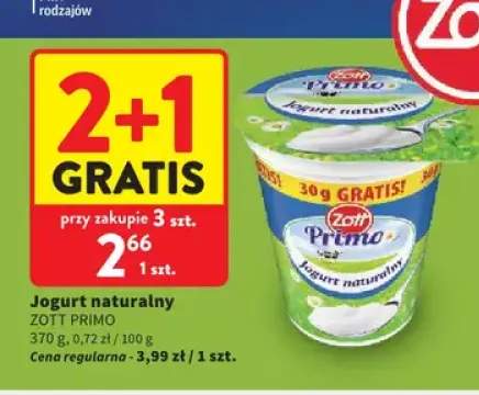 Jogurt naturalny Zott Primo