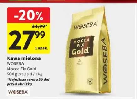 Kawa mielona Woseba Mocca Fix Gold