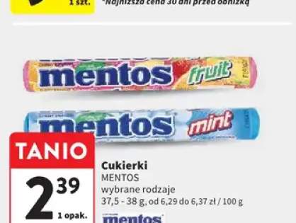 Cukierki MENTOS
