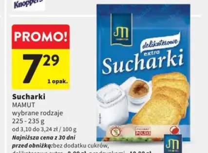 Sucharki MAMUT bez dodatku cukrów
