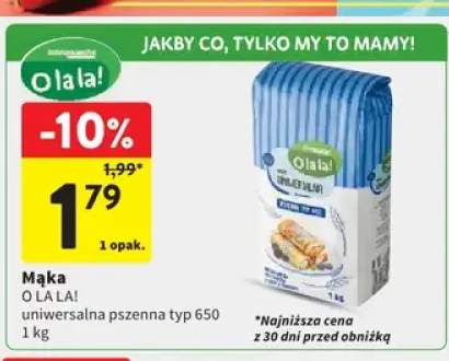 Mąka O la la! uniwersalna pszenna typ 650