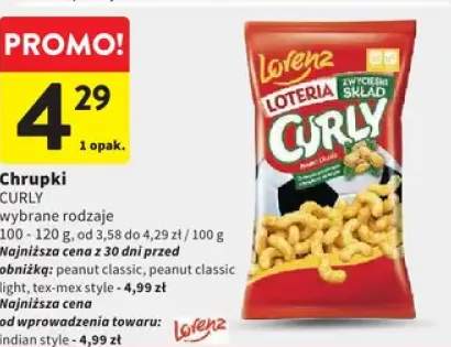 Chrupki Curly peanut classic