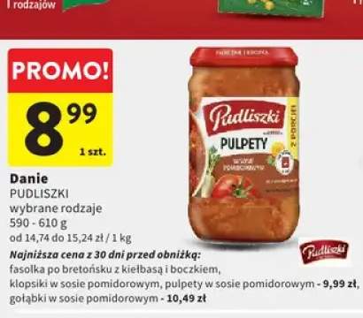 Danie PUDLISZKI Pulpety w sosie pomidorowym