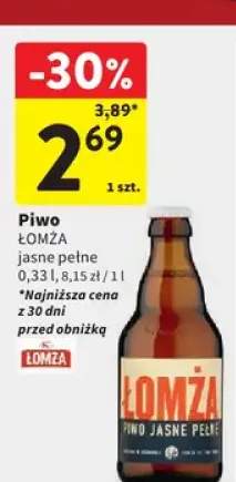Piwo ŁOMŻA jasne pełne
