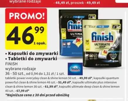 Kapsułki do zmywarki Finish ultimate deep clean & shine lemon