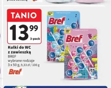 Kulki do WC z zawieszką Bref 3-pak 50g