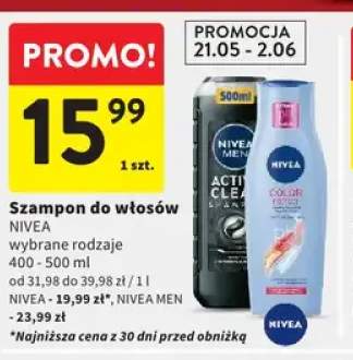 Szampon do włosów Nivea Men Active Clean