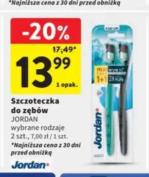 Szczoteczka do zębów Jordan medium 2-pak