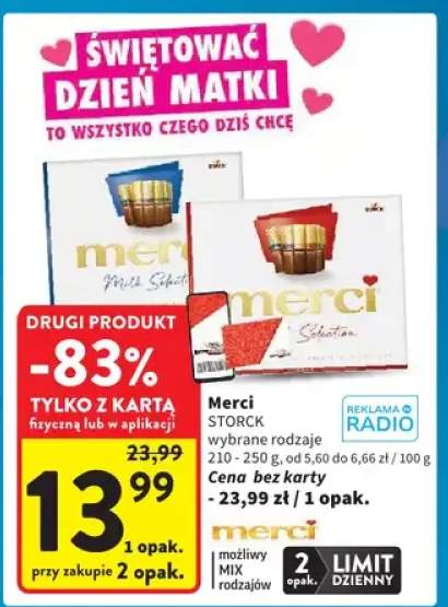 Czekoladki Merci Selection 210-250g