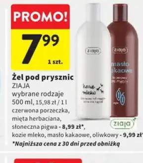 Żel pod prysznic Ziaja mięta herbaciana