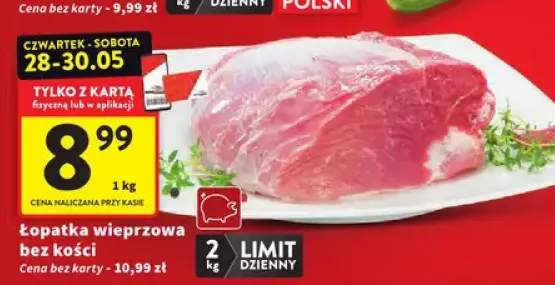 Łopatka wieprzowa bez kości