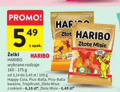 Żelki HARIBO Złote Misie z sokiem