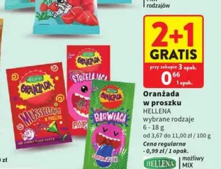 Oranżada w proszku HELLENA Musssująca