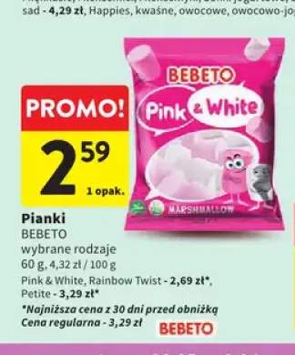Pianki BEBETO Pink & White
