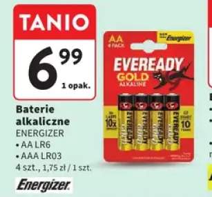 Baterie alkaliczne Energizer AA LR6 4-pak