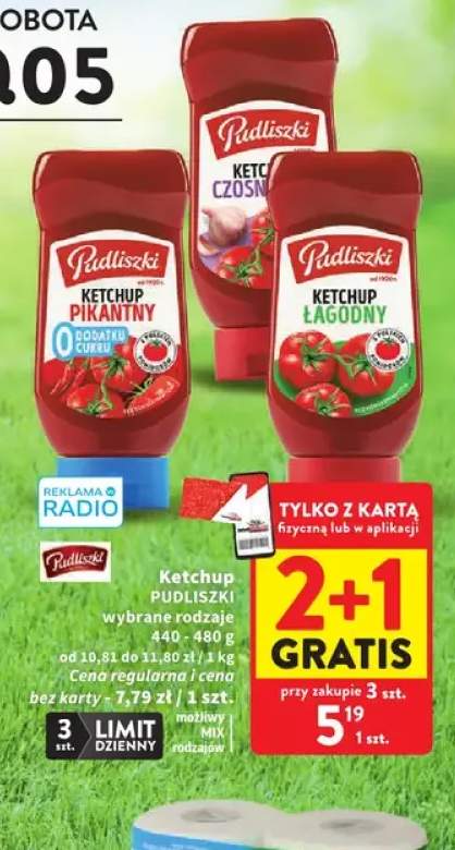 Ketchup Pudliszki Czosnkowy 440-480g