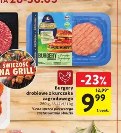 Burgery drobiowe z kurczaka zagrodowego Zagrodowy