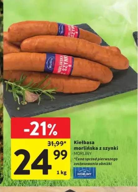 Kiełbasa morlińska z szynki MORLINY