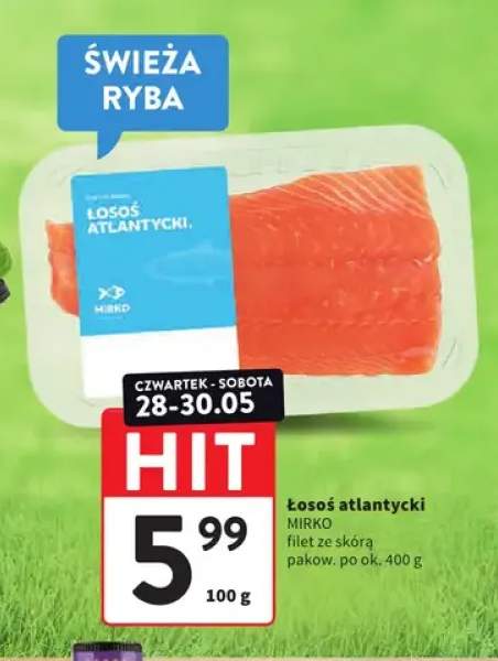 Łosoś atlantycki Mirko filet ze skórą