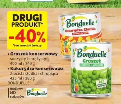 Groszek konserwowy i kukurydza konserwowa Bonduelle
