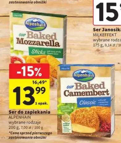 Ser do zapiekania ALPENHAIN Baked Mozzarella Sticks
