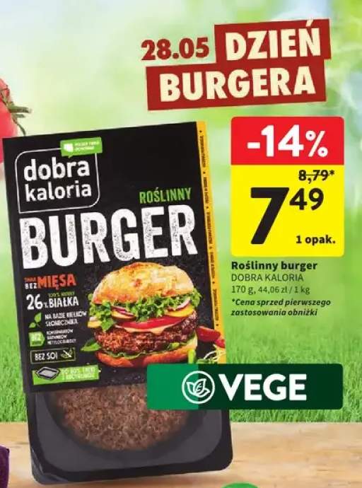 Roślinny burger Dobra Kaloria